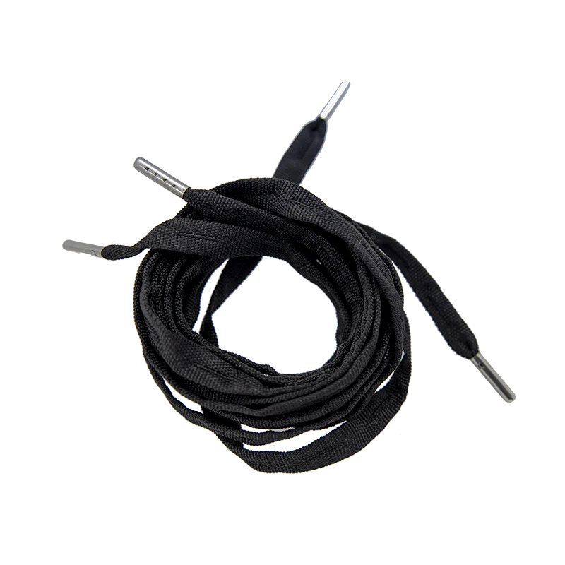 FR - LACES BLACK - METALLIC TIPS PAIR